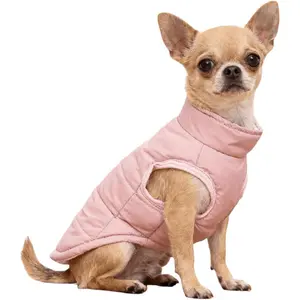 Small Dog Coats Warm Winter Dog Jacket Pet Puppt Jackets Puppy Cold Weather Coat Pet Clothes for Small Dogs, Pink, Large