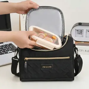 2-in-1 Insulated Lunch Bag, 8.4L Thermal Cooler Tote for Women Work Office，12H Cold & 6H Warm Portable Cooler Bag with Adjustable Strap