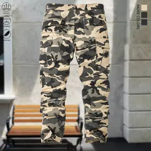 Men’s camouflage work pants, lightweight and breathable, with flap pockets, suitable for everyday casual wear and outdoor hiking.,summervibes