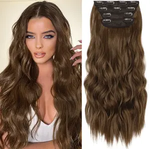 Plodon 4-piece hair clip set (4/3/2/2 inches), suitable for long, curly hair, voluminous and full, flattering the face shape and making it appear smaller.