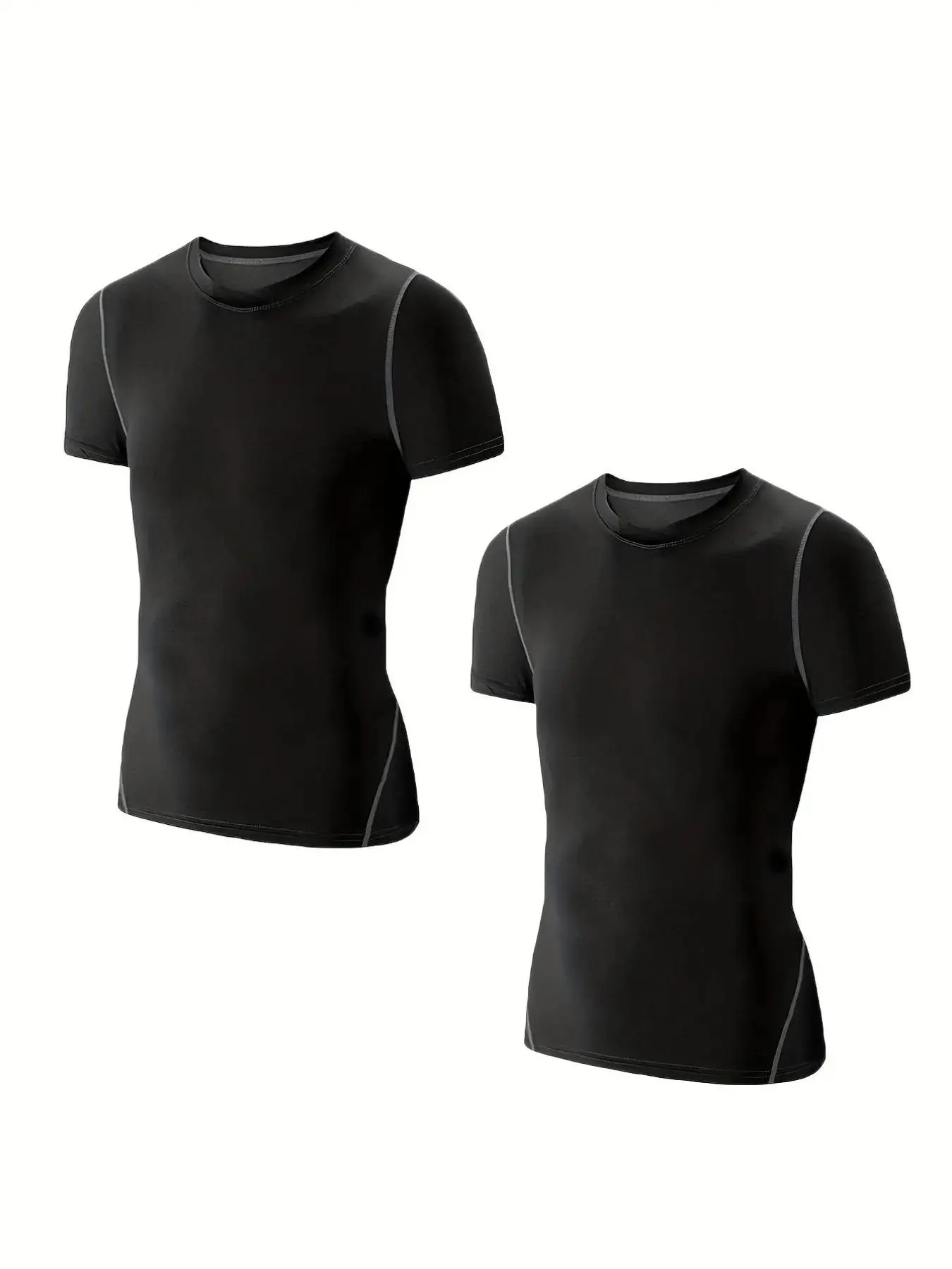 Boy's Top Stitching Compression Shirt, Athletic Short Sleeve Football Undershirt, Soccer Sports Base Layer Top for All Seasons, Athletic Wear, Sporty Design, Sports Jersey Top, Youth Sports Tops