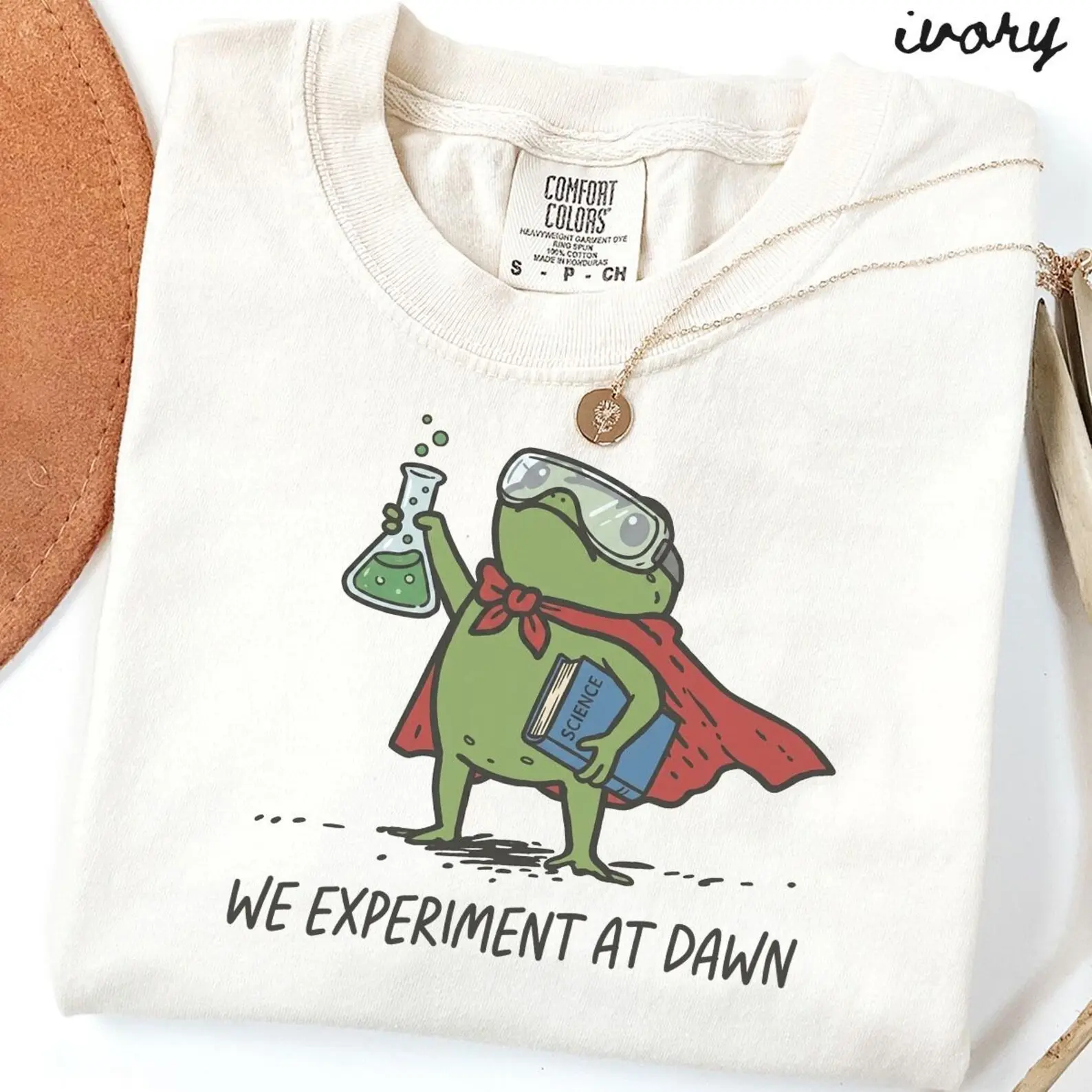 Comfort Colors Science Shirt, Teacher Tee, Frog Weird Medieval Science T-shirt, Science Department Gifts, Crew, Squad, Back To School Comfort Colors Shirt