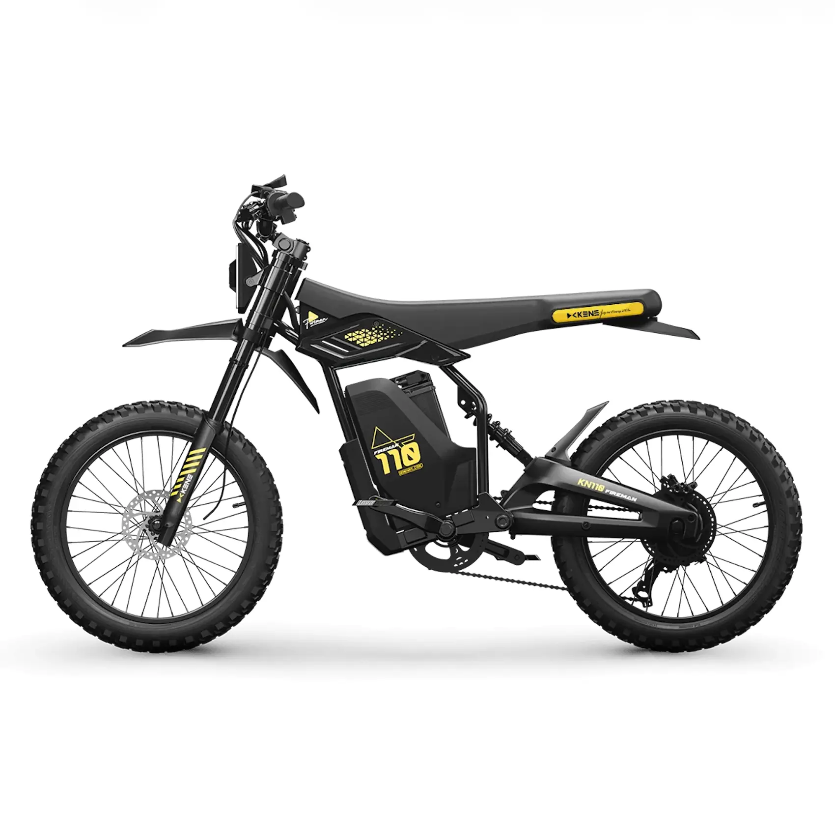 KN 110 Pro Electric Bike, 3000W Peak Power Off Road Dirt Bike for Adult, Youth