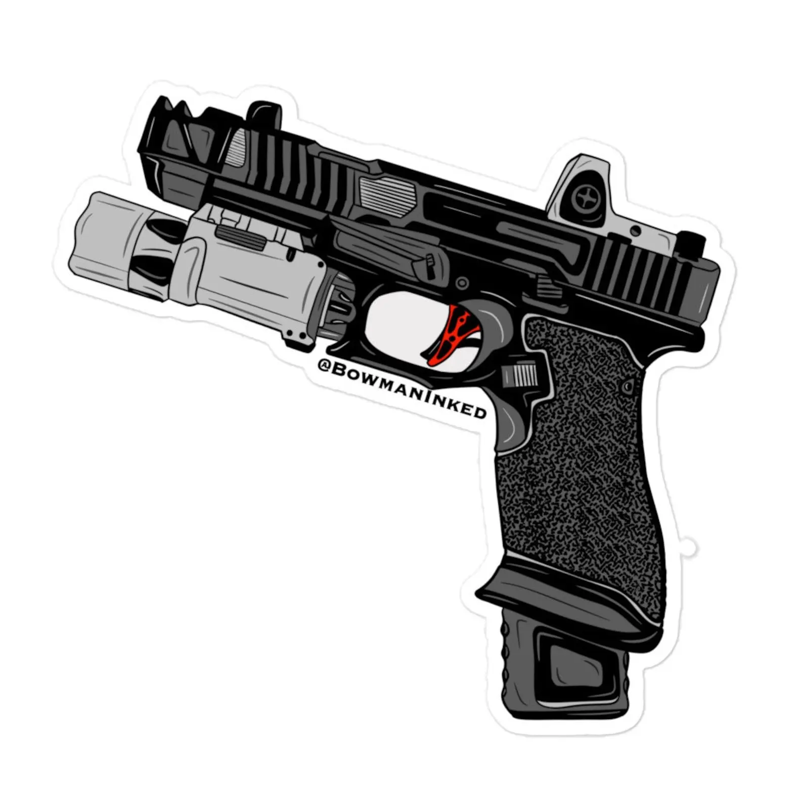 Glock sticker, Hard Hat Sticker, Bue Collar Sticker, Construction Sticker, Hard hat stickers, lunchbox sticker