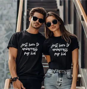 Just here to embarrass my kid shirt, trendy parents shirt, made in and shipped from Alabama