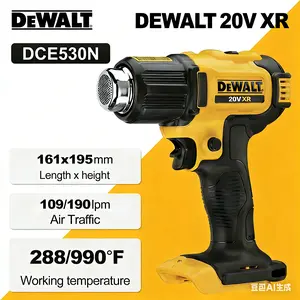 DEWALT DCE530N 20V Cordless Heat Gun | 990°F High Temperature | Dual Temperature Control | Electric Tool for Electrical Repair, DIY & Heat Shrink Packaging