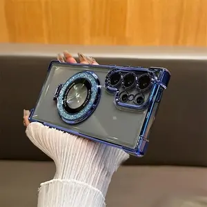 Durable Acrylic Protective Phone Case for Women with Compatible with Samsung Galaxy S24 Ultra, S23 Ultra, S23 FE, S25 Ultra, S24, S23, S25 Plus Lens Film Protection & Elegant Design