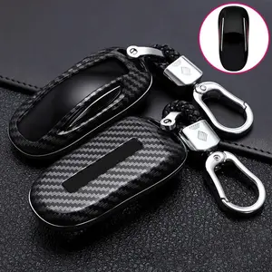 New Hydro dip Carbon Fiber Key Cover For Tesla Model 3 Model S Model X