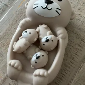 Cute Otter Design Bath Toy, 1 Set Floating Bath Toy, Bathroom Accessories for Shower Entertainment and Pool Party, Bathroom Gadgets