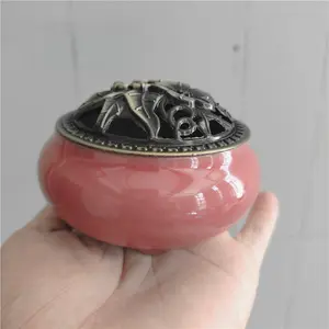 Ceramic Incense Burner, Ice Cracked Kiln Change New Oriental Aroma Lamp, Suitable for Yoga, Meditation, Home Decor & Gift, Home Aesthetic