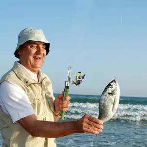 A portable fishing rod that can fit in your pocket, allowing you to enjoy fishing anytime, anywhere.