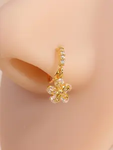 Cute Flower Design Nose Ring, Fashionable Nose Piercing Jewelry for Women & Men, Trendy All-match & Exquisite Jewelry for Birthday Gift, Body Jewelry