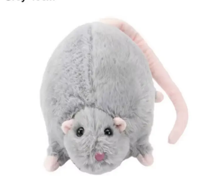 THE BIG CHEESE Chunky Fat Rat Unisex Plush - 50 cm Huggable Stuffed Animal, Soft Stuffed Doll, Stress Relief Toy for 8-10 Years Olds, Relaxation Companion, Lap Warmer