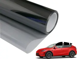 Premium Window Tint Film -20" x 10ft (5% VLT), Privacy Protection, UV Block, Heat Reduction - Front Window, Windshield, Sun Strips