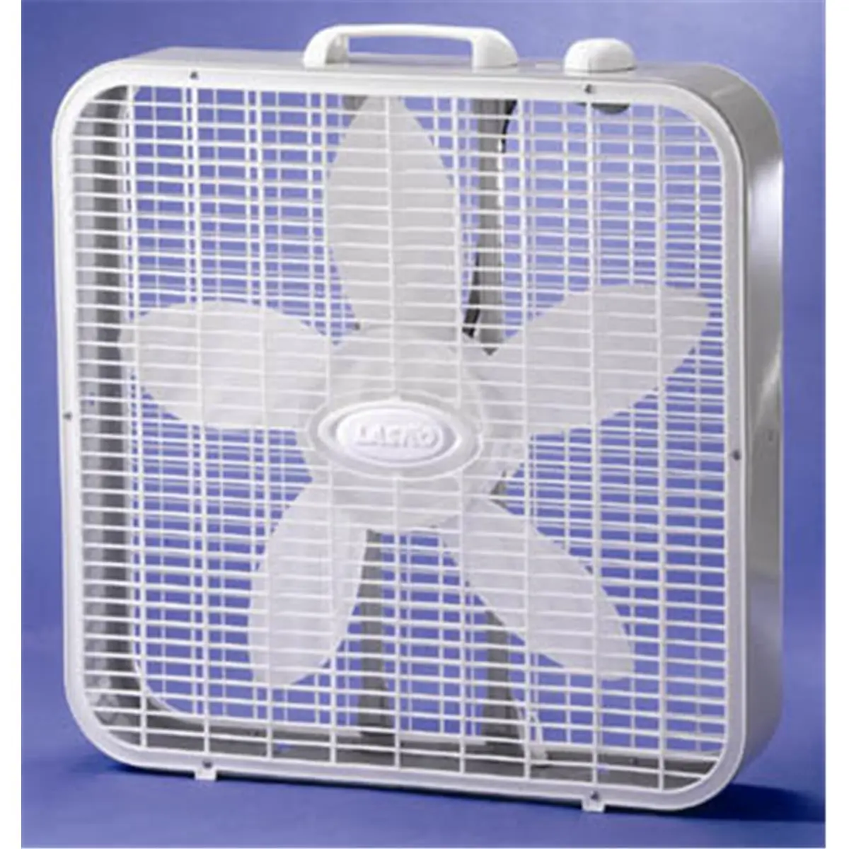 Lasko 3733 20"- 3 Speed Box Fan, Fans, Slimline, Adjustable Speed Fan, Lightweight Fan