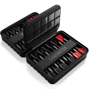 Casemaster Maxx 8 Dart Case - Premium Oxford Fabric with EVA Foam for 8 Sets of Darts, Heavy-Duty Zipper, and D-Ring Attachment for Easy Access