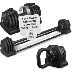 Adjustable Dumbbells - 15Lb 25Lb 43Lb 55Lb 90Lb 6in1 Dumbbells Adjustable Weight, Compact Quick Adjustable Dumbbells set/single for Full Body Exercise & Fitness Home Gym,Compact 6in1 Adjustable Weight Dumbbells Set - 15Lb to 90Lb for Full Body