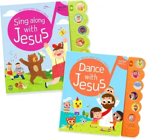 Hello 2 Kids Christian Sound Book for Toddlers | 6 Bible Songs & Illustrations | Musical Toy for Kids Ages 1-3 | Baptism & Baby Gift