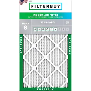 Filterbuy 19x27x1 Air Filter (1-Pack), Pleated MERV 8 Dust Defense HVAC AC Furnace Air Filters (Actual Size: 19.00 x 27.00 x 1.00 Inches)