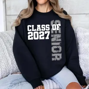 Senior 2027 Shirt, Class of 2027 Sweatshirt, Personalized Graduation Outfit