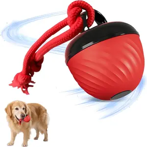 Interactive Dog Toys Ball, Smart Pet Puppy Ball with Ropes, Electric Automatic Moving & Rolling, for Small Medium Large Dogs