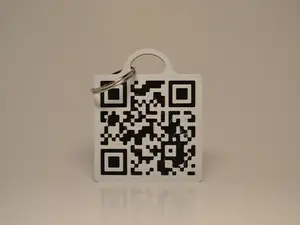 Funny Rick Roll Prank QR Keychain To Trick Friends and Family - 3D PRINTED