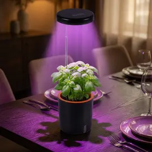 LED Indoor Plant Growth Light, Vertical Hydroponic Garden with Full Spectrum Grow Light, Space-Saving Tower for Growing Herbs, Vegetables, Strawberries, Height Adjustable and 3/9/12H Smart Timing, Easy Assemble Indoor Garden Kit for Kitchen, Home Office