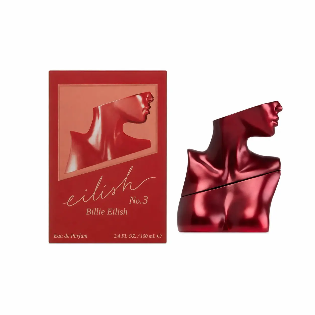 Billie Eilish Eilish No. 3 Eau de Parfum for Women, Amber Woody Fragrance Spray with Pink Peppercorn, Fir Needle and Velvety Amber, Vegan, Cruelty-Free, Full Size 3.4 fl oz / 100 mL