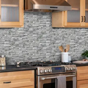 Self-Adhesive Faux Marble Ceramic Tile Wall Decals, Peel & Stick Instantly, Removable Wall, Waterproof & Stain-Resistant, 36-Piece Set, Kitchen Bathroom Decor