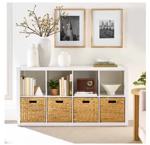 Better Homes & Gardens 8 Cube Storage Organizer, White Texture