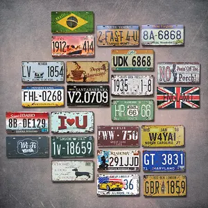 1pcs Retro and nostalgic license plate, iron painting wall decoration, creative net cafe dormitory bar wall decoration painting,tinplate plate ,outdoor garden 30cm*15cm/11.81in*5.90in,Exit Festival, Rock Festival,2024 Paris OlympicsSummer