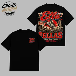 Ella Langley The Dandelion Tour 2026 Shirt, Ella Fella Country Music Graphic Tee, Vintage Western Concert T-Shirt, Southern Outlaw Cowgirl Merch, Retro Country Fan Gift Unisex Cotton Tee