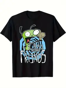 Invader Zim Gir Me And The Squirrel Are Friends T-Shirt | 90s Cartoon Graphic Tee
