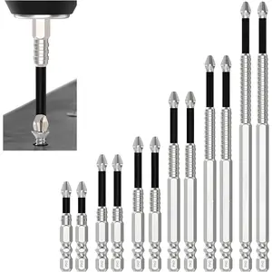 12PCS / 6PCS K5 Anti Slip Bit, Set Bit Obeng K5 Impact Resistant Non Slip Bit, Batang Hex 1/4 Inci High Magnetic Screwdriver Drill Bit Set, Anti-Slip Ph2 Impact Driver Set, Non Slip Screwdriver Bits High Magnetic
