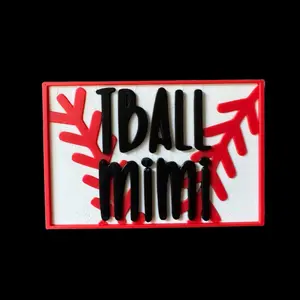 Tball Mimi Velcro Patch 2x3 | Hook and Loop Bag Patch | Tote Patch | Compatible with YETI