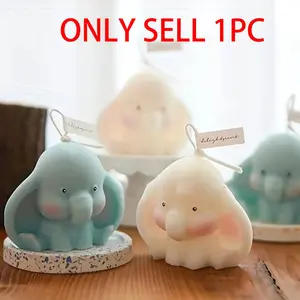 1pc Elephant Silicone Mold for DIY Making Aromatherapy Candles And Plaster Decoration - Handmade Crystal Epoxy Casting Tools