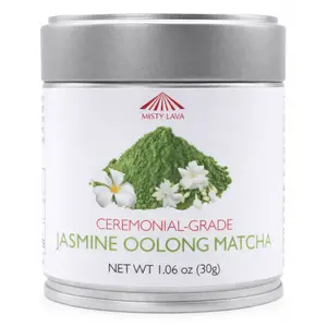 Jasmine Ceremonial Oolong Matcha Powder — Aromatic • Floral • Smooth — 1.06 oz (30 g) Tin