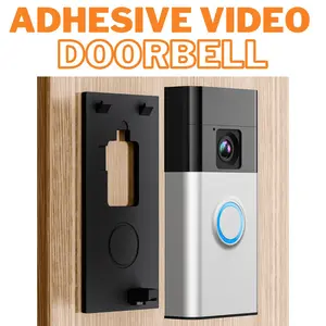 Adhesive Video Doorbell Mount for Ring Battery Doorbell (2024 Release), No Drilling Camera Door Mounting Holder Bracket Accessories for Apartments Office Houses