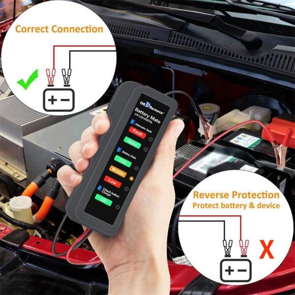 6 LED Light Diagnostic Tool 12V Battery Tester BM310 Digital Alternator Tester 6 LED Light Diagnostic Tool 12V Battery Tester BM310 Digital Alternator Tester