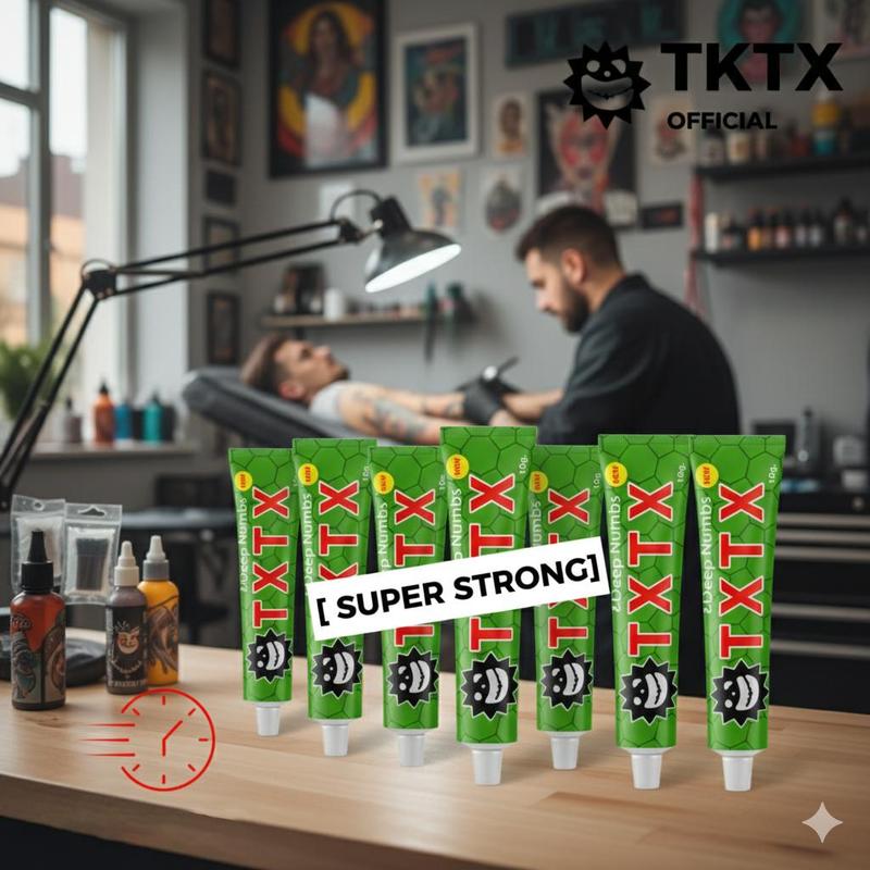 TKTX Tattoo Numbing Cream (7 Pack) - TKTX Official Super Strong Tattoo Numbing Cream for Pain Relief
