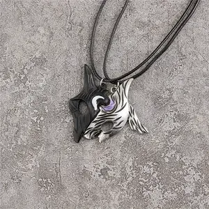 Stylish Creative Gothic Style Cool Rune Pendant Necklace Decorative Accessories for Holiday Party Men