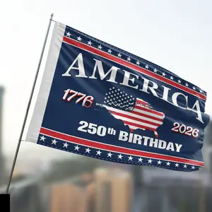 2026 New Model American 1776-2026 Patriotic Commemorative Outdoor Decoration 250th Anniversary of National Independence Custom Flag