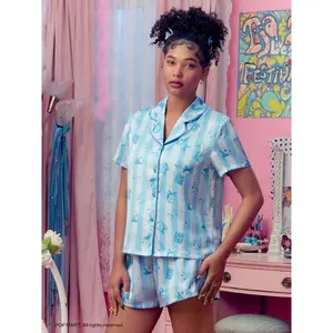 Cider Women's Peach Riot Dream In Tune Sleep Set, Frankie Loungewear Pajamas