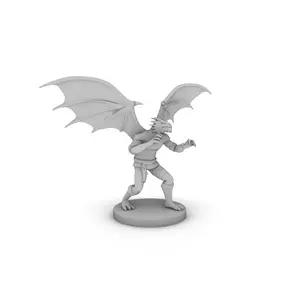 Dragonborn Male Monk With Wings Tabletop DND Gaming Miniature