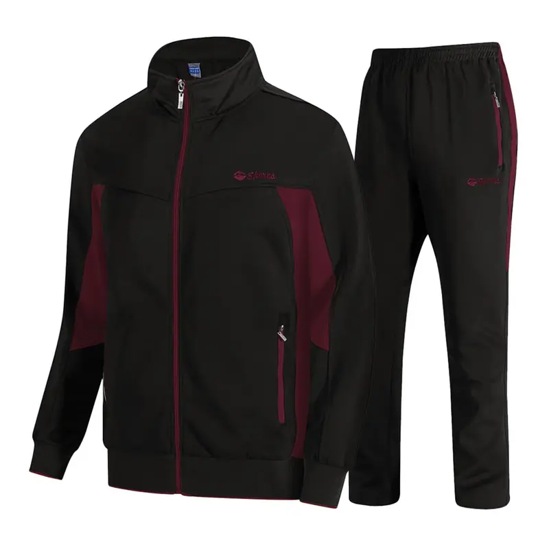 GOPUNE Men's Fall  and Winter Outfits Tracksuits Sweatsuits 2 Pieces Casual Athletic Jogging Warm Up Full Zip Long Sleeve Sports Outerwear Breathable Activewear