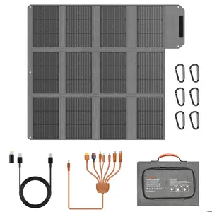 MHPOWOS Portable Solar Charger 40W / 80W / 120W Foldable Solar Panel IP65 Solar Battery Charger Portable Solar Phone Charger with DC, USB A , USB C output for Camping iPad, Samsung iPhone Powerstation Outdoor