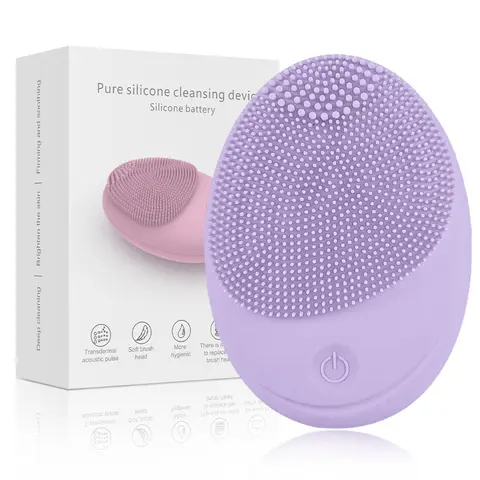 Electric Soft Silicone Tooth Facial Cleanser, Sonic Vibration Facial Deep Cleansing Brush, Gentle Exfoliation And Massage Tool, Facial Cleaning Tool