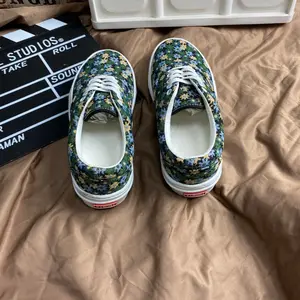 2026 New Retro Jacquard Board Shoes for Men, Small, Full Print Green Flower Casual Shoes, Large Sizes 35-48, Student Party Ins, Super Hot Trendy Shoes, Breathable Canvas Shoes, Couple's Versatile Low Top Sneakers, Street Trendy Skateboarding Shoes tiktoks