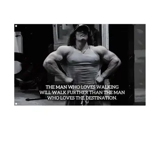 Sam Sulek Motivational Gym Flag Workout Lifting Sam Sulek YouTube flags gym flags gym posters banners wall poster motivational inspiration Banners Wall