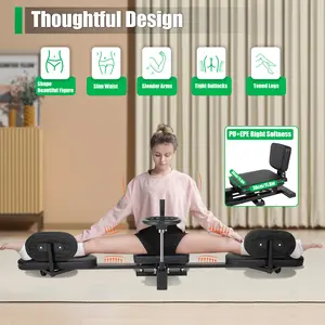 2025 viral Leg Stretching Trainer Steel & PU 180° Stretch 220.46lbs load dance studio/home gym  angle adjust ergonomic backrest muscle strain prevention